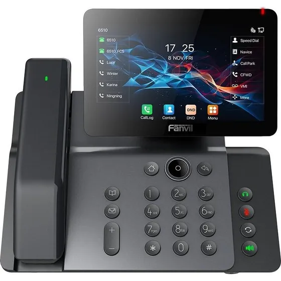 Fanvil V66 Pro IP-telefon, sort, med farveskærm og VoIP