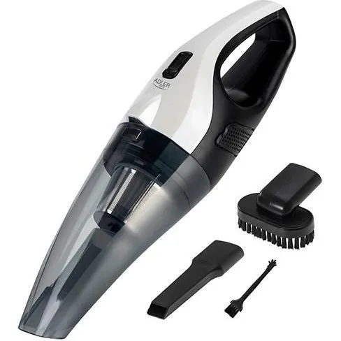 Adler AD 7059 Bilstøvsuger, posefri, USB-C, 0,75L, sort/hvid