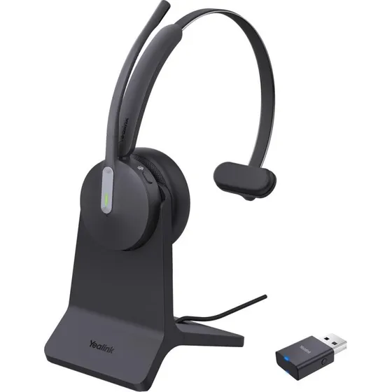Yealink WH64 Hybrid Mono Trådløst Headset til Teams med Ladestation