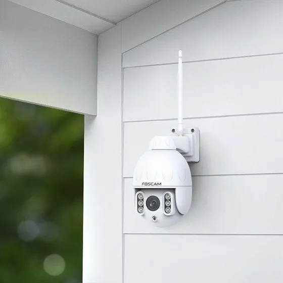 Foscam SD4 IP-overvågningskamera, hvid, 4 MP med 4× zoom