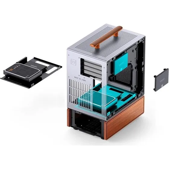 Jonsbo T7 Minitower PC-kabinet - Sølv