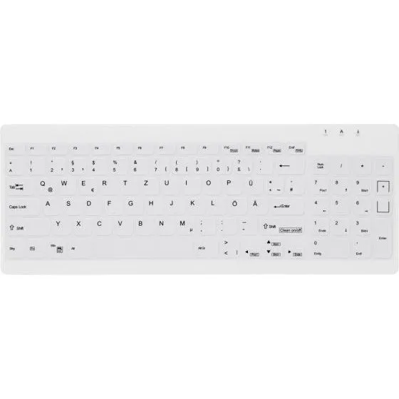 Cherry AK-C7012F-NOR Hygiejnisk Kompakt Tastatur IP68 Hvid