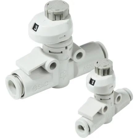 SMC SPEED CONTROLLER M5 Ø6 W/ INDICATOR