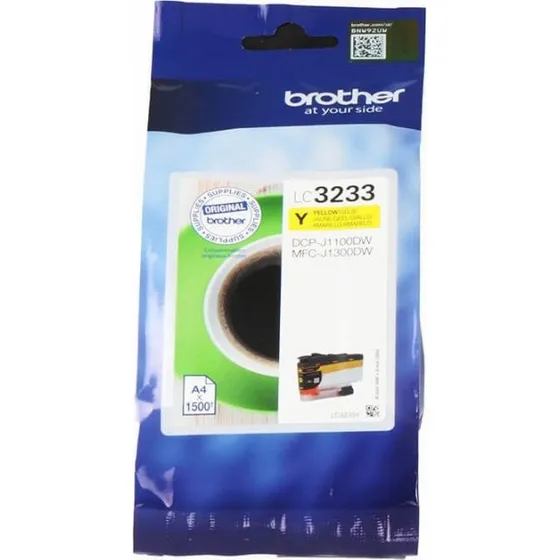 Brother LC3233Y Mørkegul Blækpatron, 1500 sider