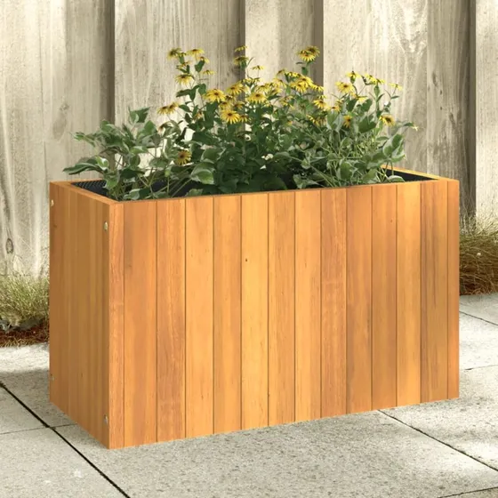 vidaXL Plantekasse i Massivt Akacietræ 59x27,5x35 cm