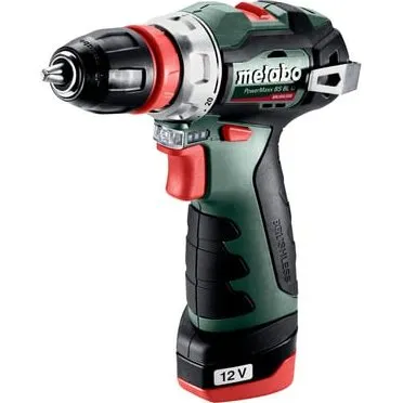 Metabo PowerMaxx BS BL Q 12V 38Nm, 2x2Ah, Aluminium, Sort