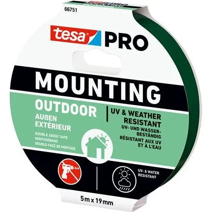 tesa PRO Mounting Outdoor 66751 UV 5m x 19mm