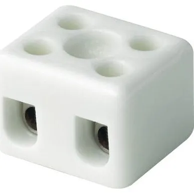 Kronemuffe Porcelæn 2P 4mm² m. montagehul