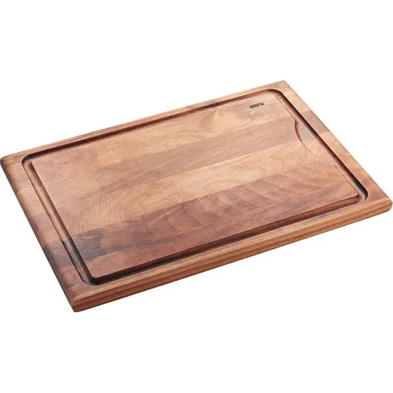 Gefu Enno Skærebræt i Valnøddetræ 37x25 cm med Saftrille
