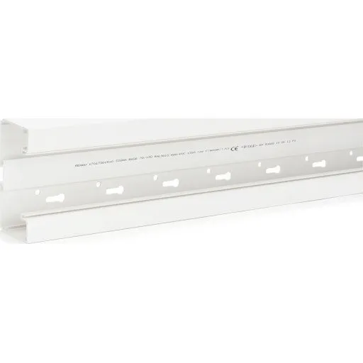 Rehau Signa Base 70/130 mm kanalbund, perlehvid, 2 m