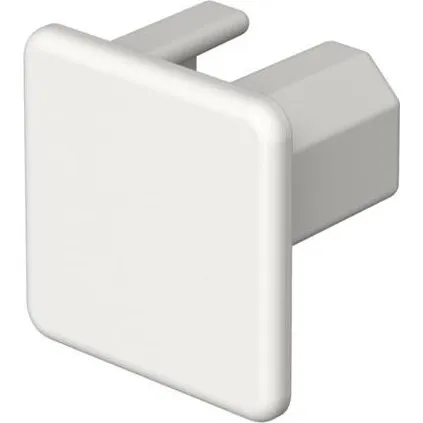 WDK Endestykke 20x20 mm Hvid RAL 9010