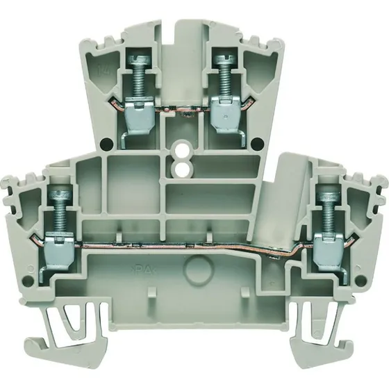 WDU Klemme Dobbelt WDK2,5, Beige, 2,5 mm²