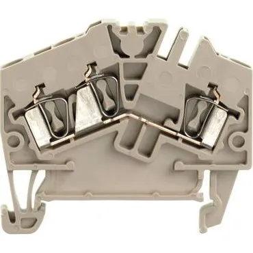 ZDU 2.5-2/3AN Gennemgangsklemme, beige, fjeder