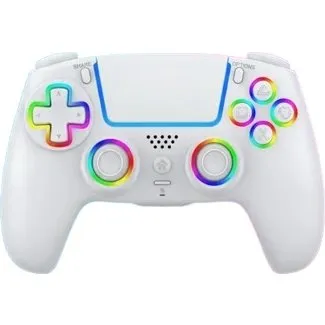 Deep Explorer Trådløs RGB Pro-controller til PS5 (hvid)