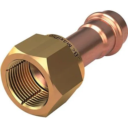 MaxiPro Flareadapter 5/8" CU/MS, 2 stk
