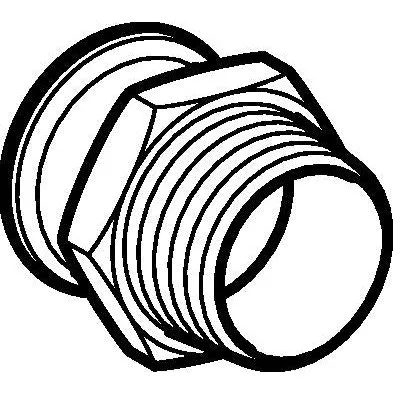 Mapress 15 mm x 1/2" Overgang CU Muffe/Nippel