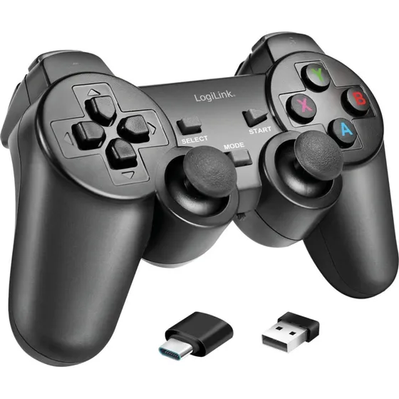 LogiLink Trådløs Gamepad 2,4 GHz, Sort