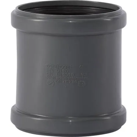 Ostendorf Skydemuffe Ø110 mm, grå PP