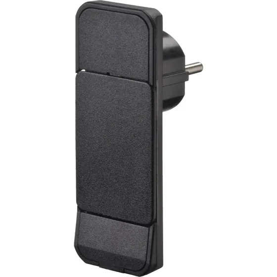 Bachmann Smart Plug, flad schuko, sort