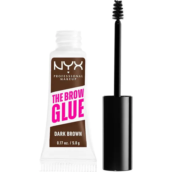 NYX Professional Makeup The Brow Glue Instant Styler 04 Dark Brown 5 g