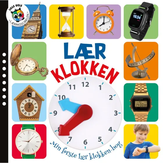 Jeg lærer klokken - Børnebog i pap