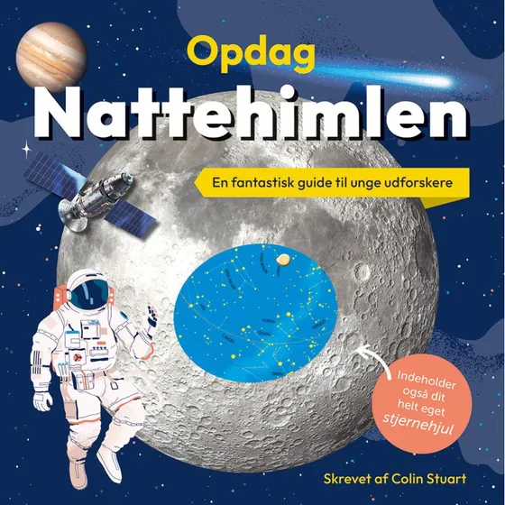 Opdag nattehimlen - Børnebog med stjernehjul