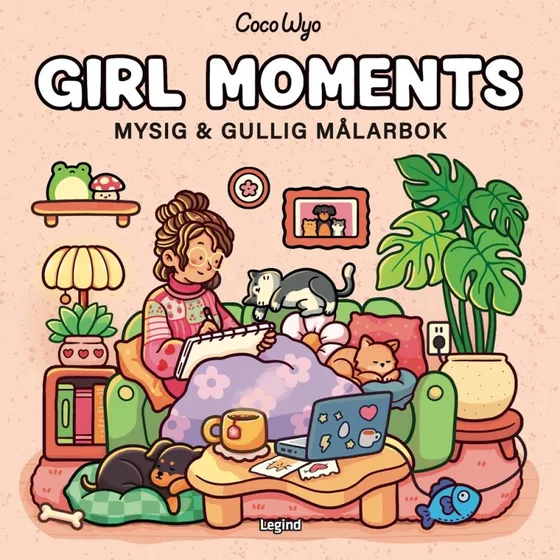 Coco Wyo: Girl Moments - Cozy Coloring - Paperback