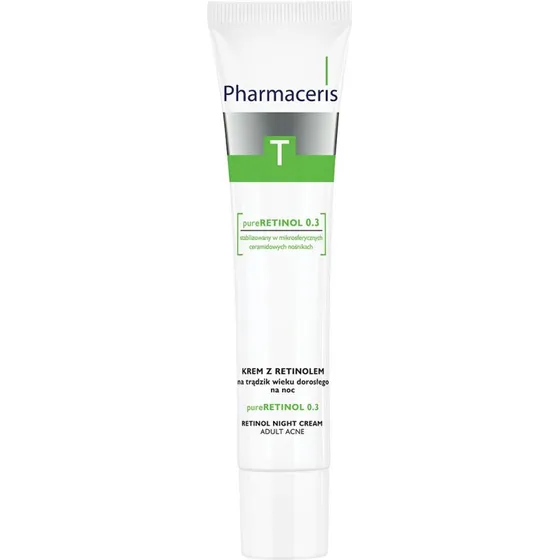 Pharmaceris T Natcreme med Retinol 0,3% til uren hud, 40 ml