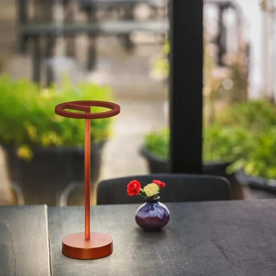 Vinolina One Genopladelig Bordlampe Rust, SLV - IP54, Trådløs, Dæmpbar