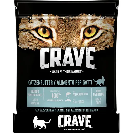 Crave Adult Salmon & White Fish 6x750g - Kornfri, Højt Protein