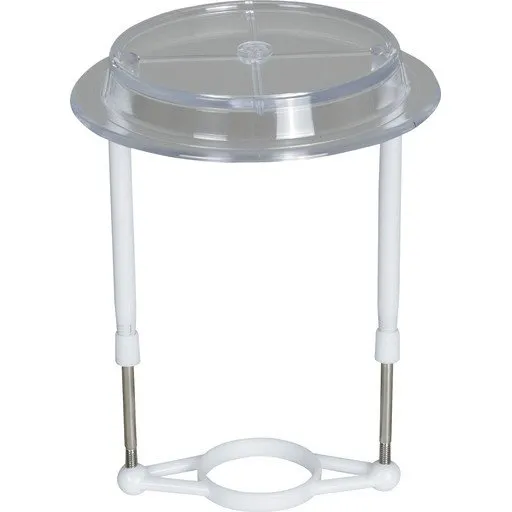 TBI Skærmstativ, hvid, E27, 14-21 cm, forskydelig