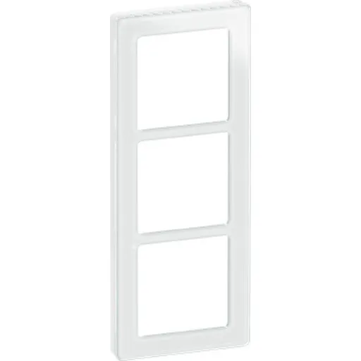 LK Fuga Pure 66 3-modul designramme, hvid