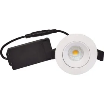Nordtronic Velia Low Profile 5,5W 2700K mat hvid indbygningsspot