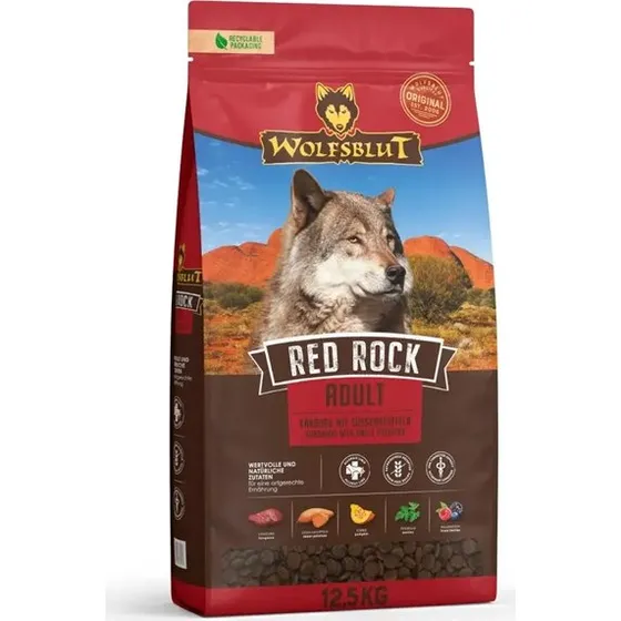 WolfsBlut Red Rock Kænguru med søde kartofler 12,5 kg