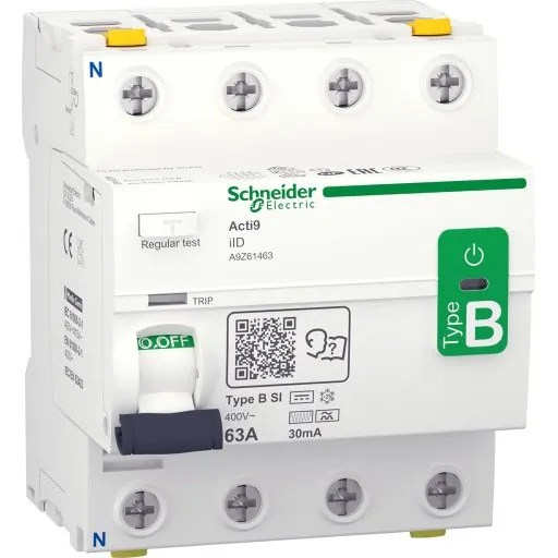 Schneider Acti9 HPFI relæ B-Si 4P 63A