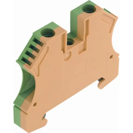 Weidmüller WPE 6 mm² jordklemme gul/grøn