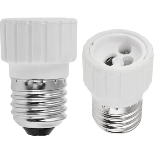 Ultralux Fatningsadapter E27 til GU10 i hvid