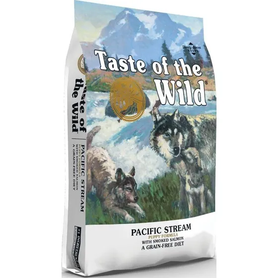 Taste of the Wild Pacific Stream Puppy 12,2 kg – Kornfrit hvalpefoder med laks