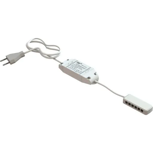 Loevschall LED driver 15W, hvid, 6 udgange