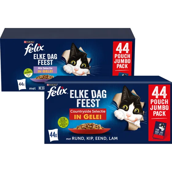 Felix Every Day Feast i gelé - vådfoder til katte