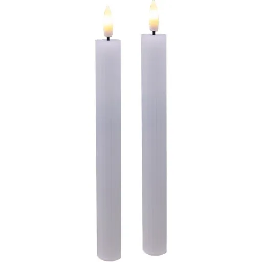 Veli Line LED kronelys, batteri, hvid