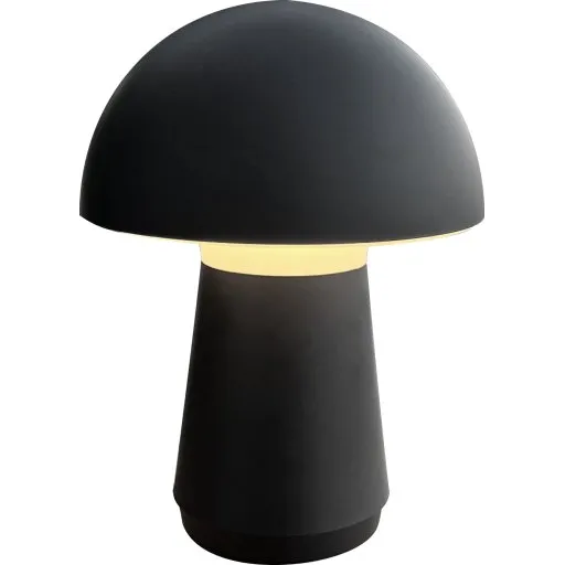 Veli Line genopladelig bordlampe, sort, 3-trins dæmp