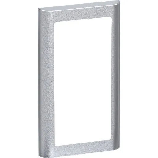 LK Fuga Soft 63 ramme 1x2 modul lodret stålmetallic