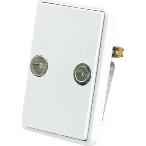 DKT Freja Antenneudtag T0B 1½ modul, hvid