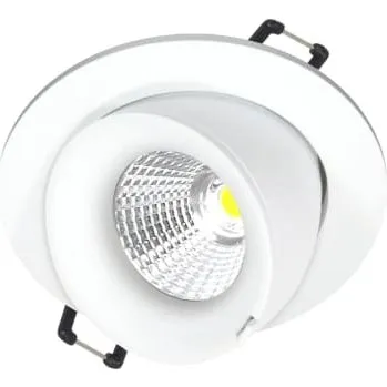 Nordtronic Velia Large Tilt LED Downlight, mat hvid, 1800K-3000K