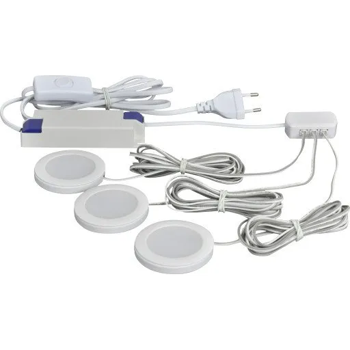 Nordtronic Linea 3-kit 3000K mat hvid