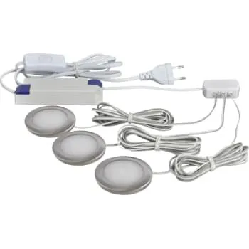 Nordtronic Linea 3-kit 2.3W 3000K børstet alu