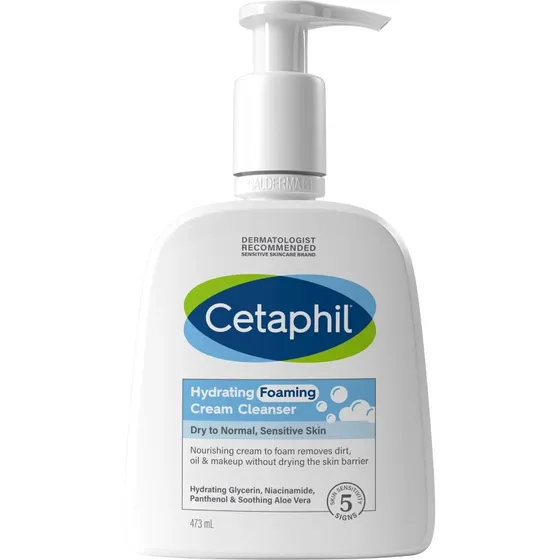 Cetaphil Hydrating Foaming Cream Cleanser 473 ml