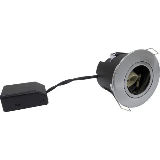 Nordtronic Uni Install Rund Indbygningsspot 64 GU10 Børstet Alu