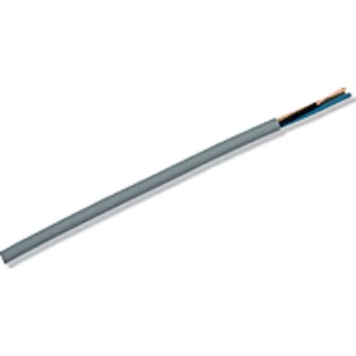 Lampeledning 2x0,75 mm², flad, sort, H03VVH2-F